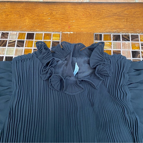 Janie and Jack Special Occasion Chiffon Puff Sleeves Dress - Picture 4 of 11